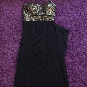 Black Sequin Prom dress